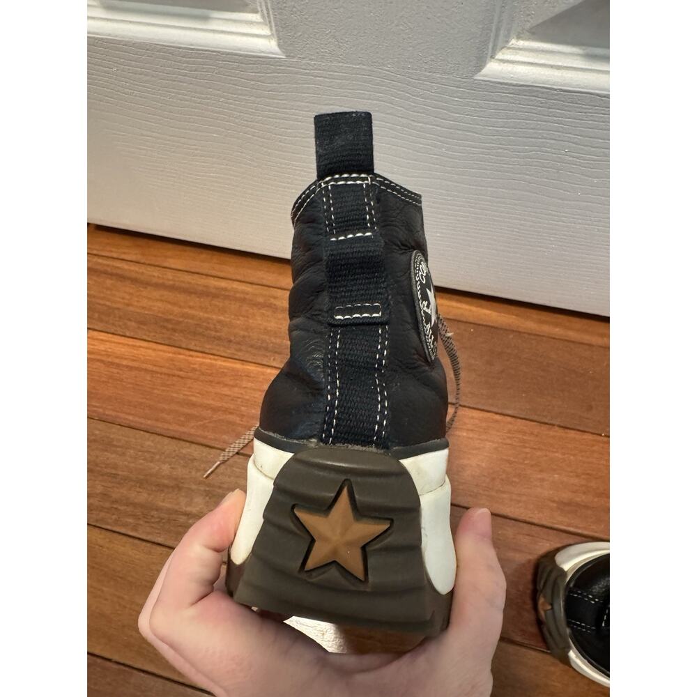 Converse Run Star Hike Platform Leather Hi Top Boot, A04306C Multi Sizes Black/G - Picture 12 of 16